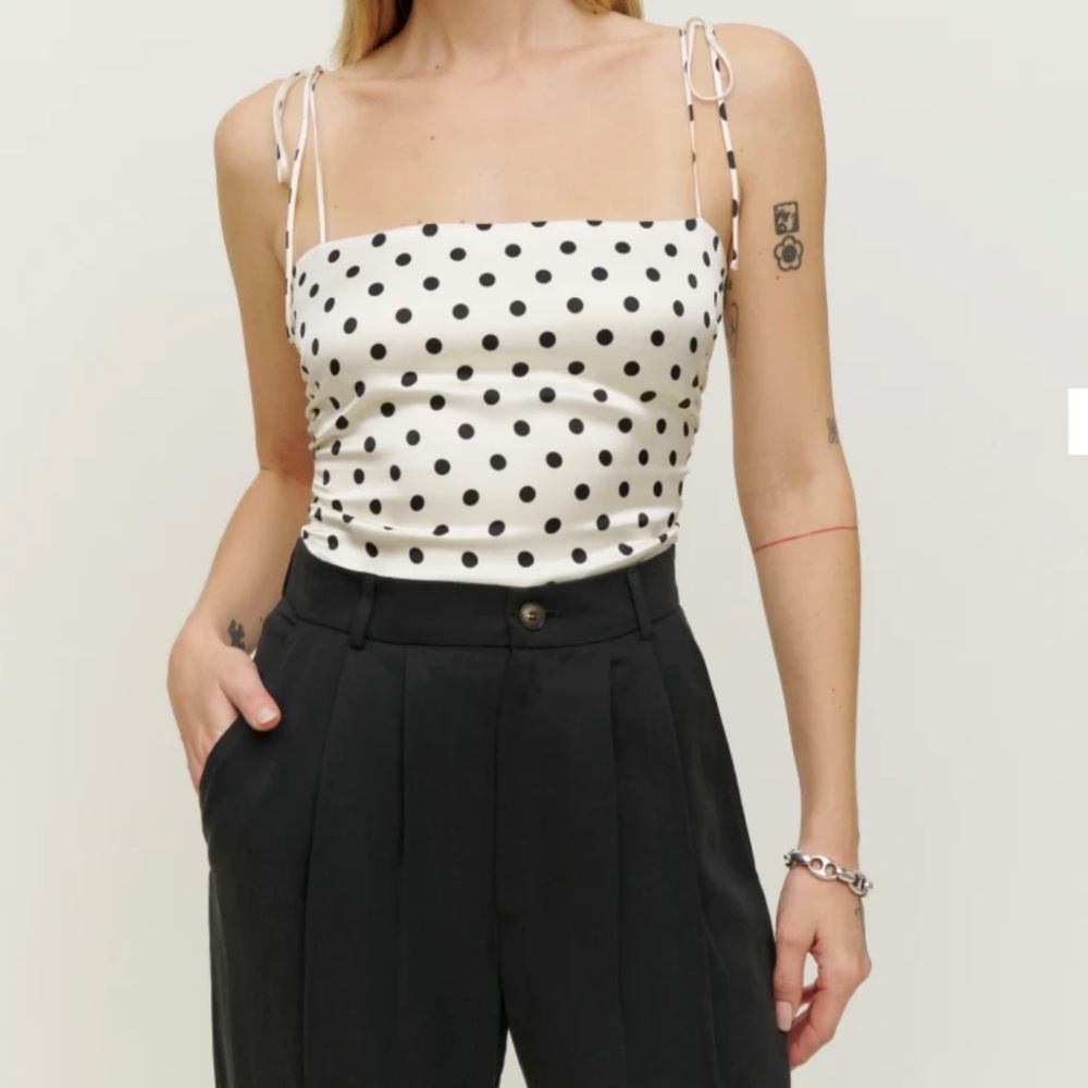 Reformation Lucrezia Silk Top